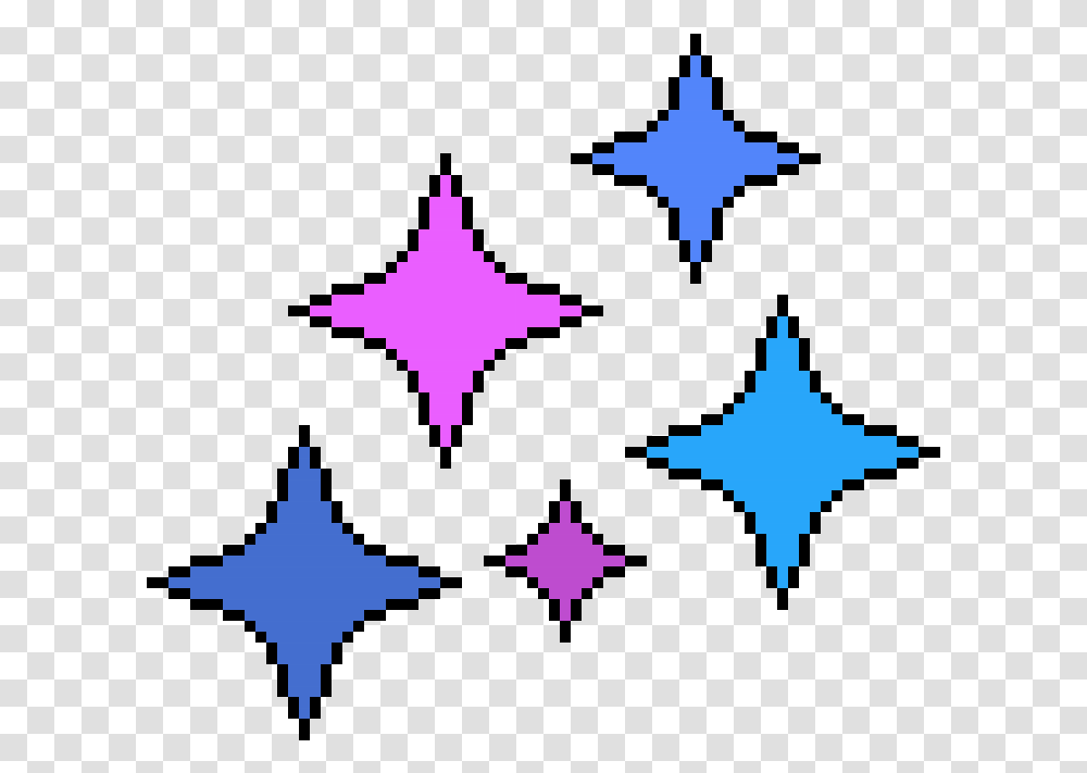 Sparkle Pixel Art, Cross, Star Symbol Transparent Png