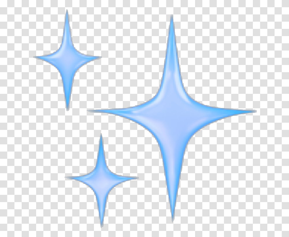 Sparkle Sparklemoji Glitter Emoji Blue Purple Blue Star Stickers Aesthetic, Star Symbol, Bird, Animal Transparent Png