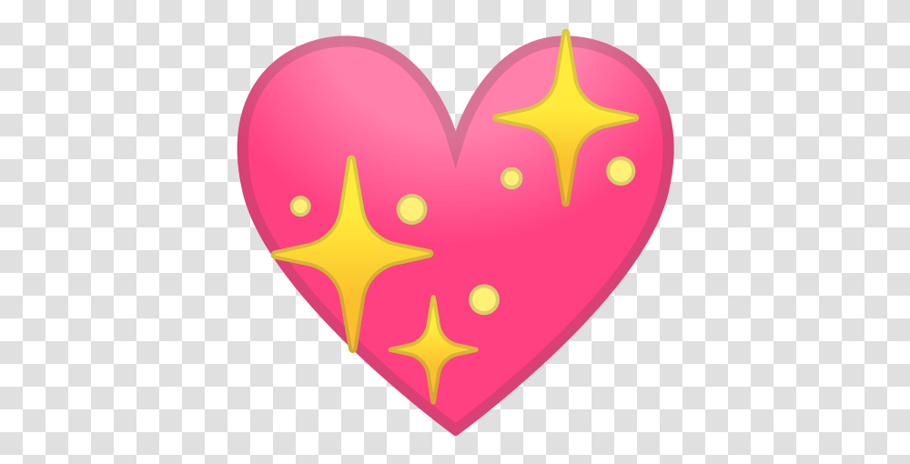 Sparkling Heart Emoji Emoji, Balloon, Sweets, Food, Confectionery Transparent Png