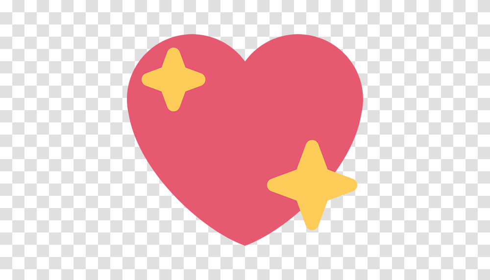 Sparkling Heart Emoji For Facebook Email Sms Id Transparent Png