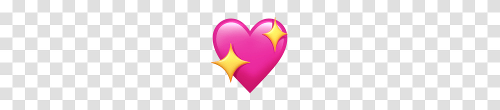 Sparkling Heart Emoji On Apple Ios, Purple, Logo Transparent Png