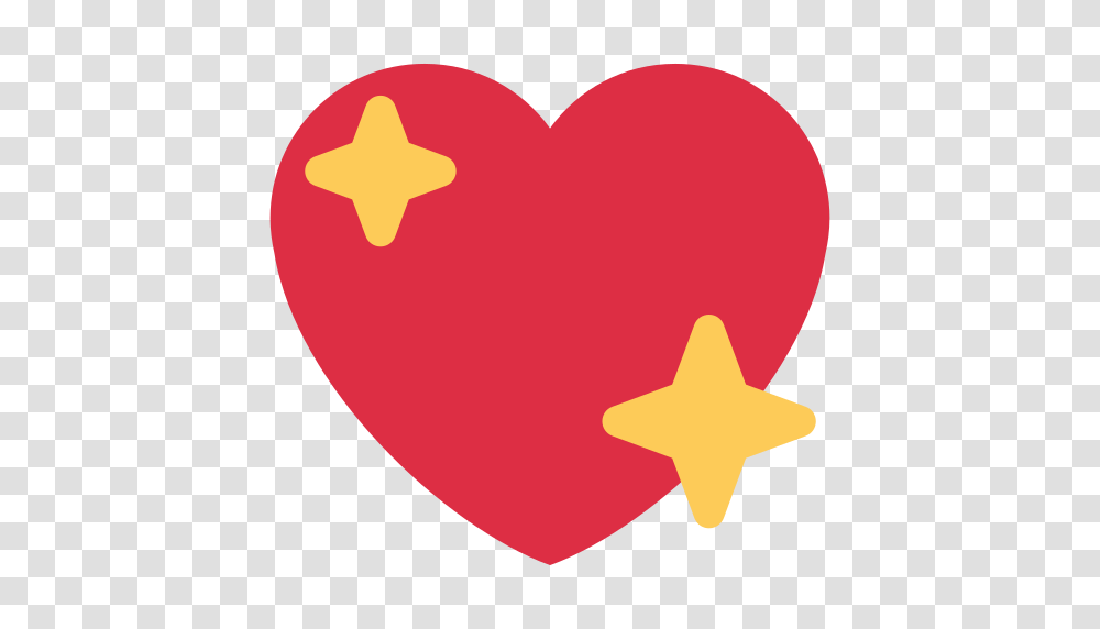 Sparkling Heart Emoji, Star Symbol Transparent Png