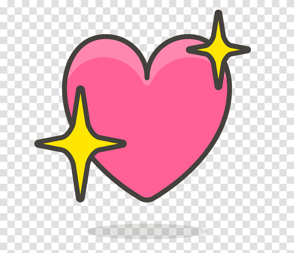 Sparkling Heart Free Icon Of 780 Vector Emoji Sparkling Heart, Rose, Flower, Plant, Blossom Transparent Png