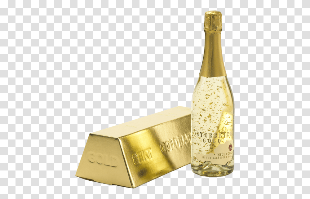 Sparkling Wine Gold With Bar Carton Infhr 075l Osterreich Gold Champagne Pris, Alcohol, Beverage, Drink, Sake Transparent Png