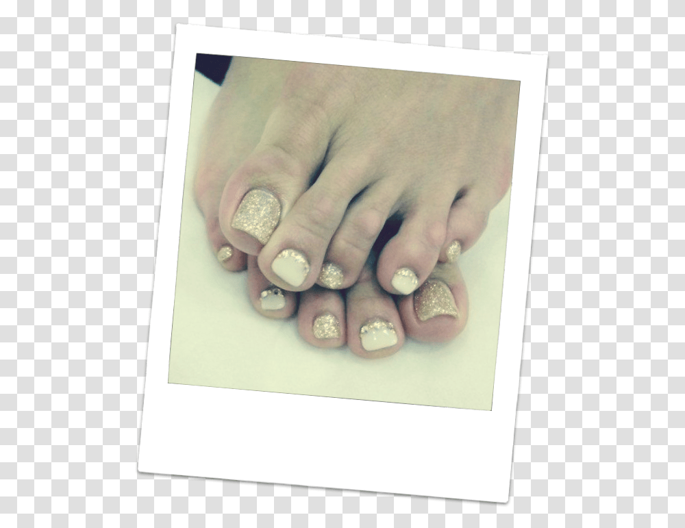 Sparkly Gold And White Pedicure Mahogany Salon And Fall Toes, Cat, Pet, Mammal, Animal Transparent Png