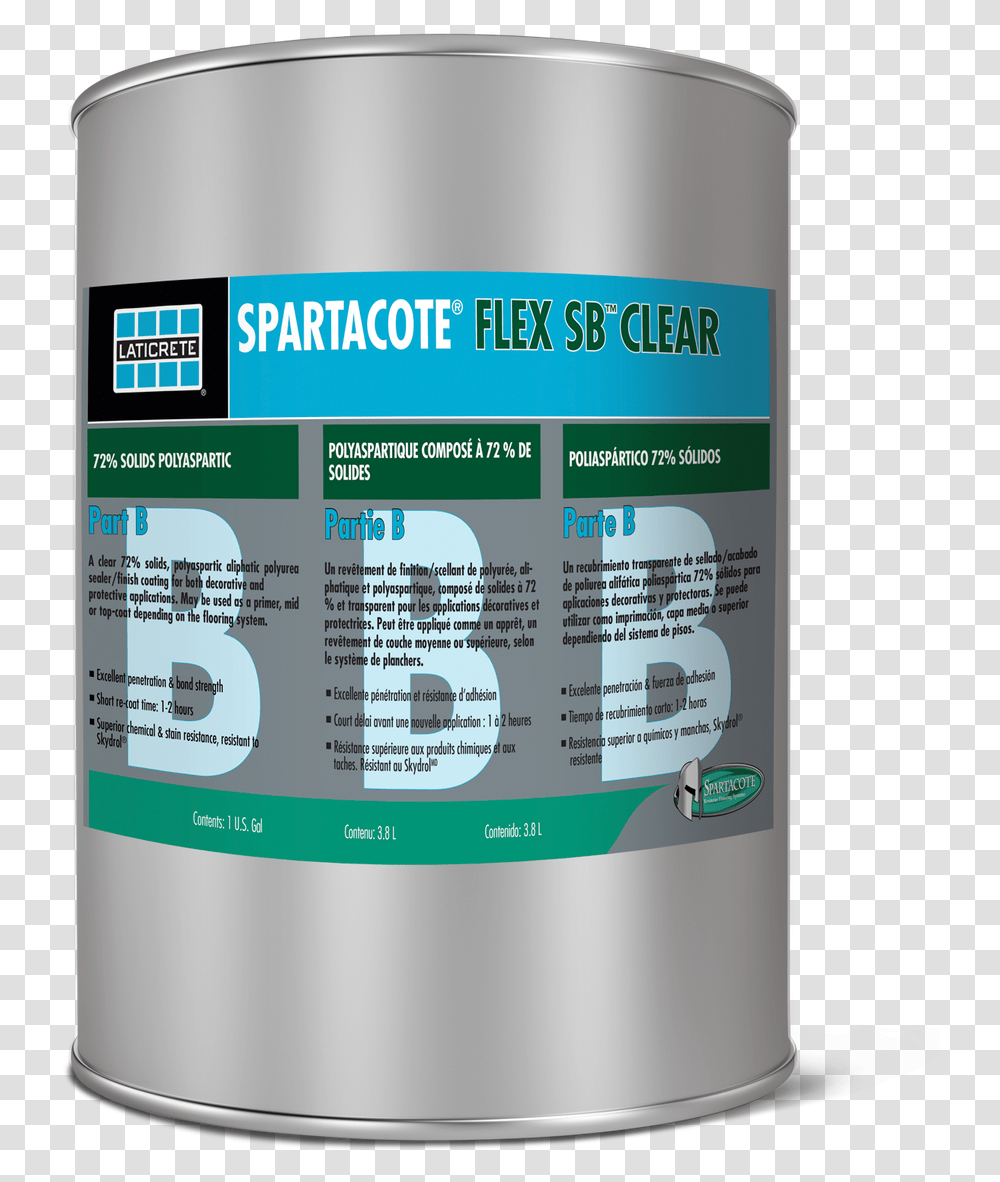 Spartacote Flex Sb Clear Pigment Kit Polyaspartic, Tin, Can, Mobile Phone, Electronics Transparent Png
