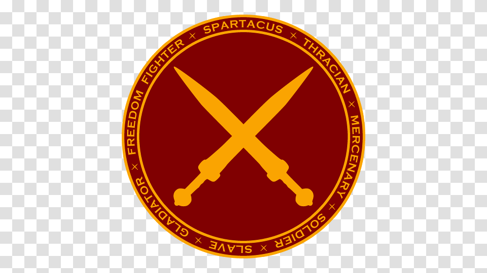 Spartacus Maroon Gold Seal Hoodie, Logo, Trademark, Poster Transparent Png