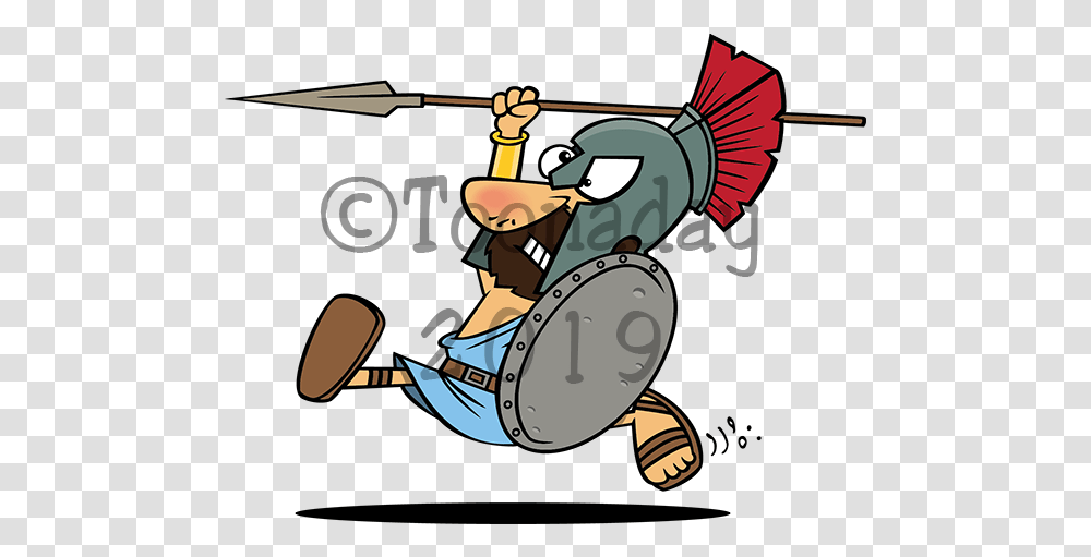 Spartan Cartoon Searching In Pocket, Armor, Shield, Knight Transparent Png