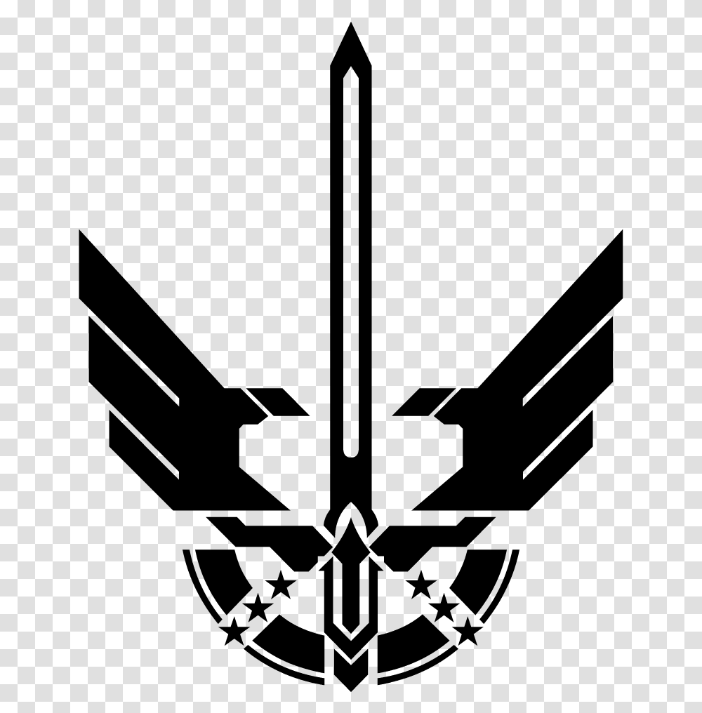 Spartan Clipart Sword Unsc Special Forces Logo, Gray, World Of Warcraft Transparent Png
