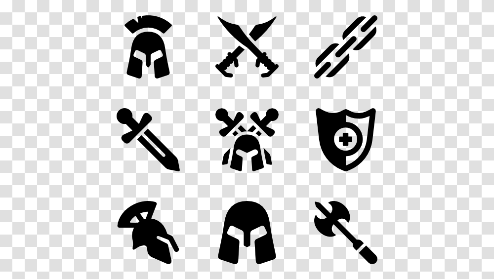 Spartan Fight Icon, Gray, World Of Warcraft Transparent Png