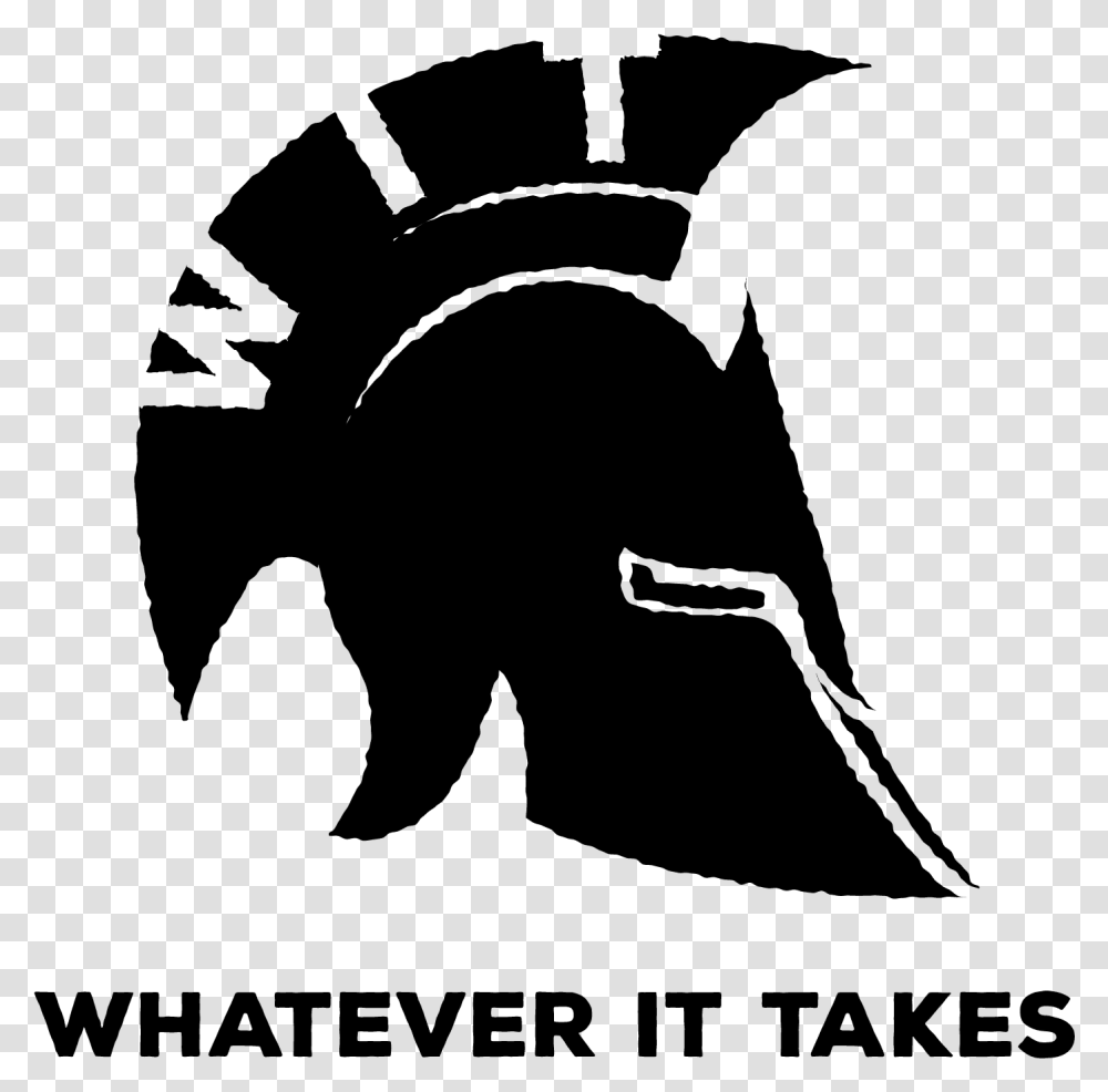 Spartan Helmet Clipart Whatever It Takes Logo, Gray, World Of Warcraft Transparent Png