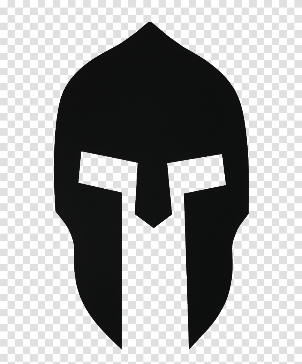Spartan Helmet Group With Items, Cross, Stencil Transparent Png