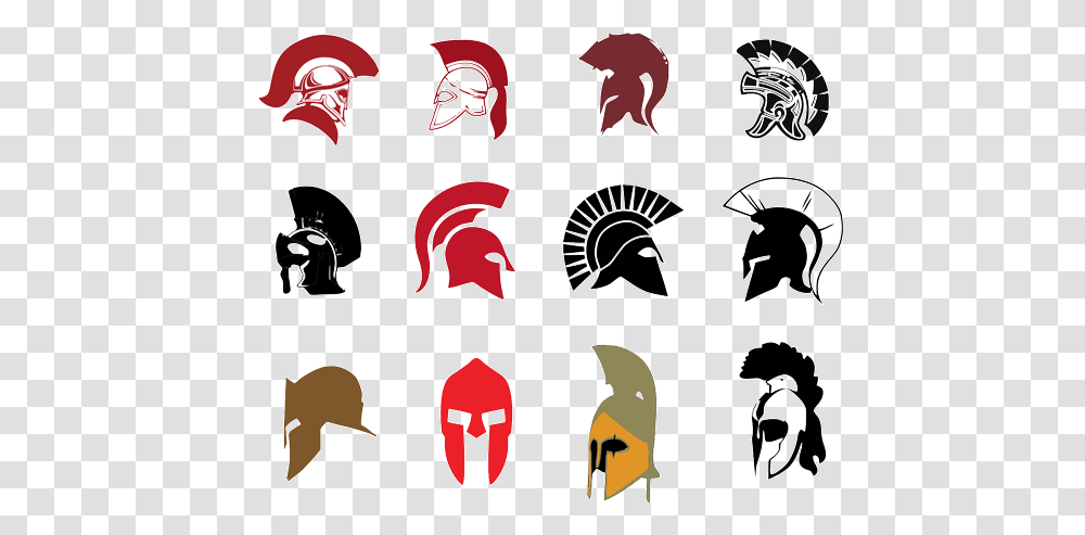 Spartan Helmet Vector Free, Label, Crowd Transparent Png