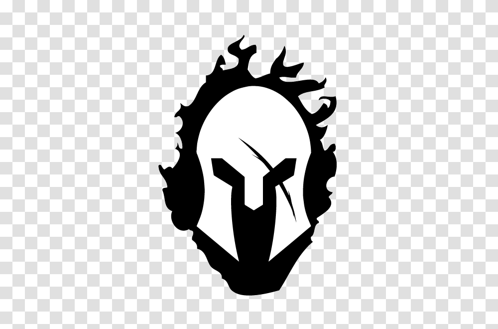 Spartan Helmet With Flames Decal Ms Carita, Stencil, Silhouette, Grenade, Bomb Transparent Png