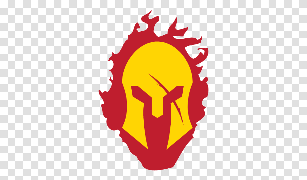 Spartan Helmet With Red Flames Decal Helmet Molon Labe Red, Hand, Poster, Advertisement, Light Transparent Png