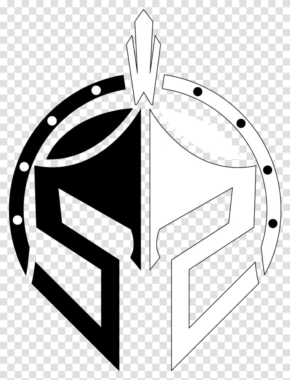 Spartan Shield Athletics Logo, Cross, Symbol, Stencil, Horseshoe Transparent Png