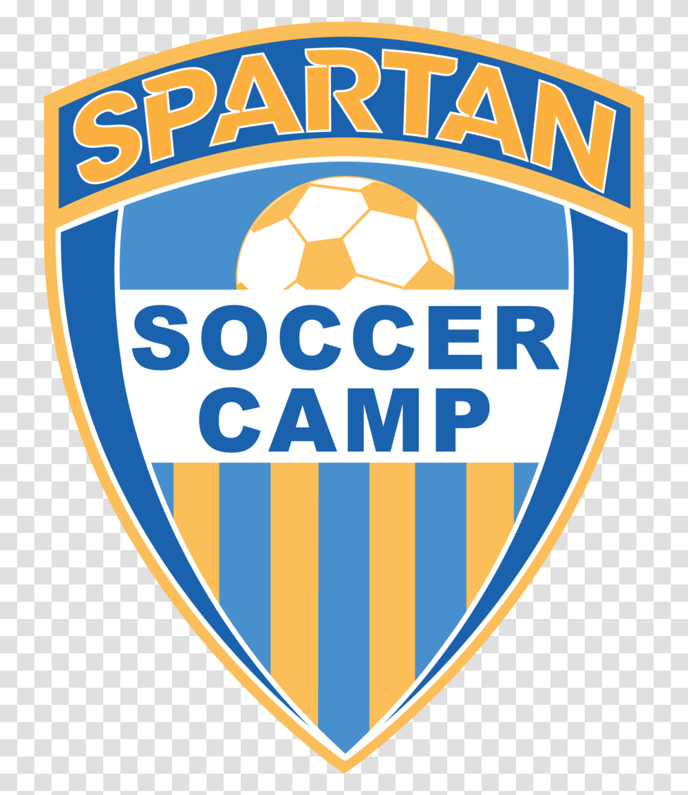 Spartan Soccer Camp Logo, Symbol, Trademark, Badge, Armor Transparent Png