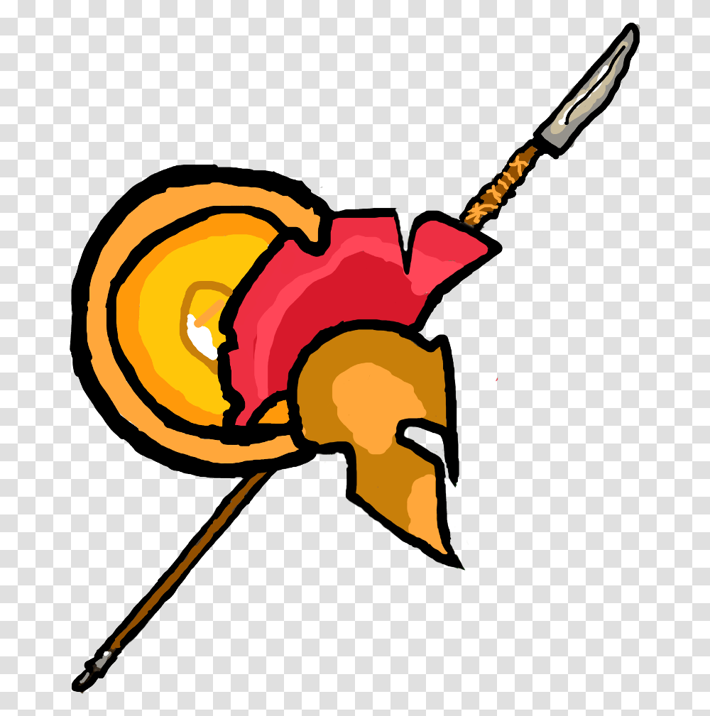 Spartan Spartanhelmet Drawing Spartandrawing, Food, Weapon, Weaponry Transparent Png