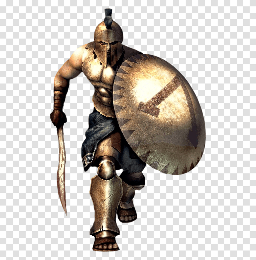 Spartan Total Warrior, Armor, Shield, Bronze, Person Transparent Png