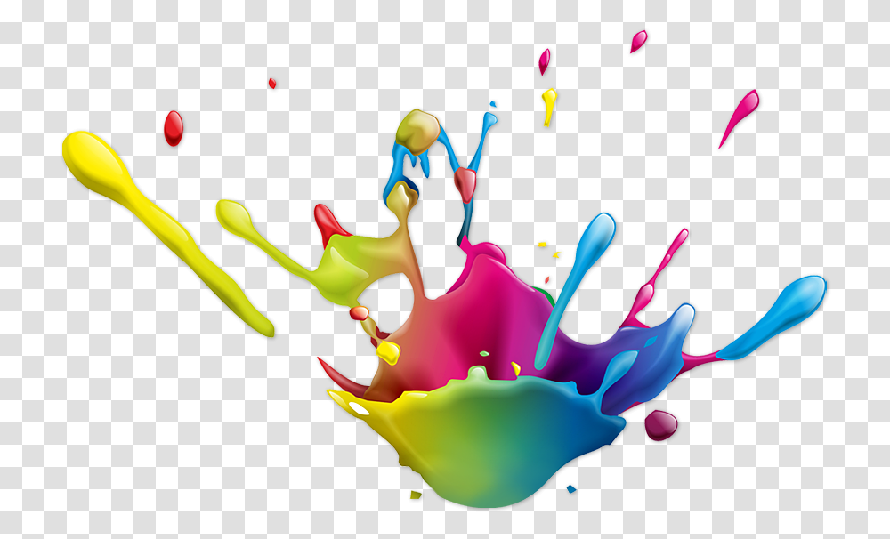 Spash Of Colour 3d Paint Splash Vector, Beverage, Drink Transparent Png
