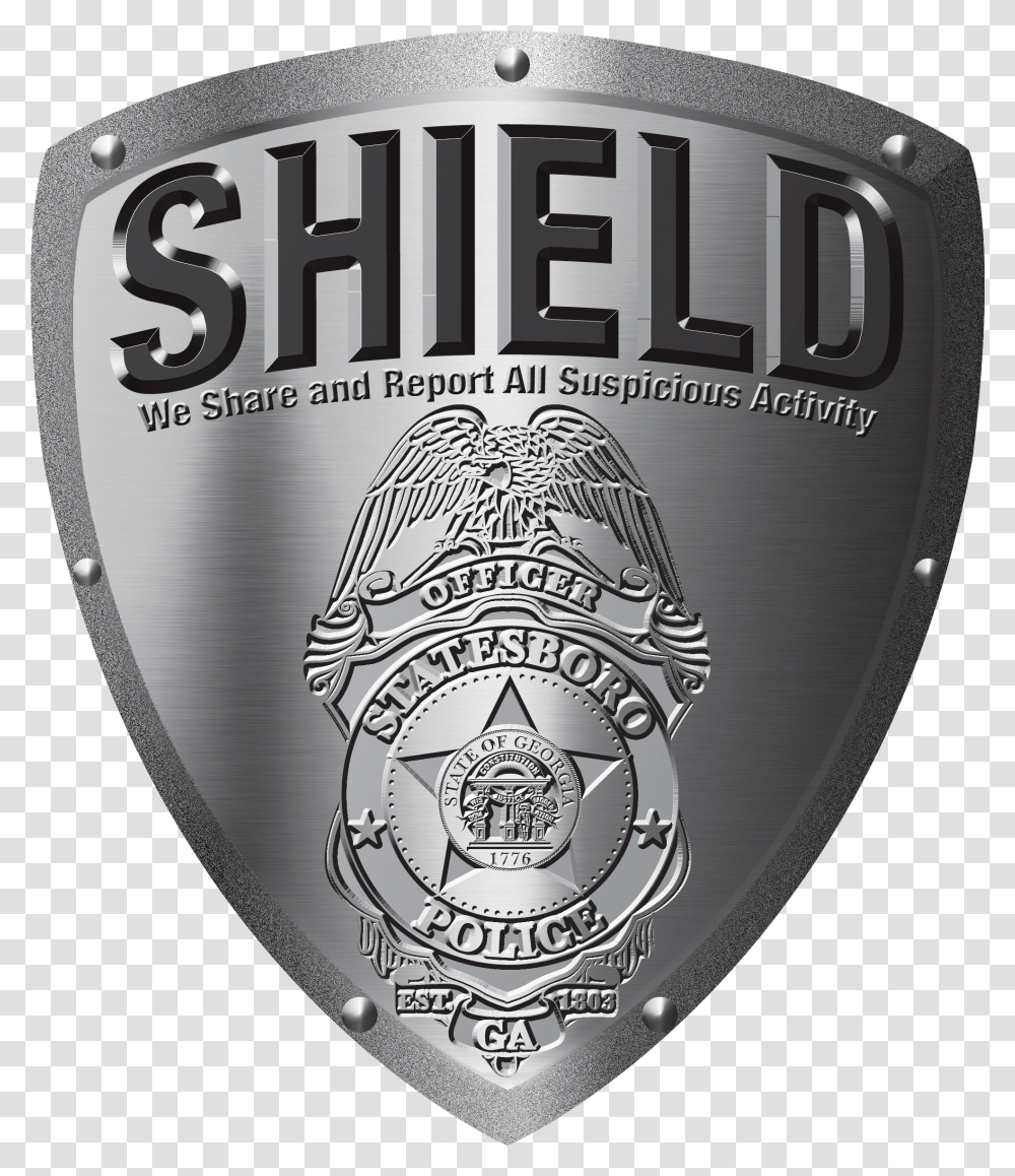 Spd Business Crime Prevention Program City Of Statesboro Police Department Badge, Logo, Trademark, Armor Transparent Png