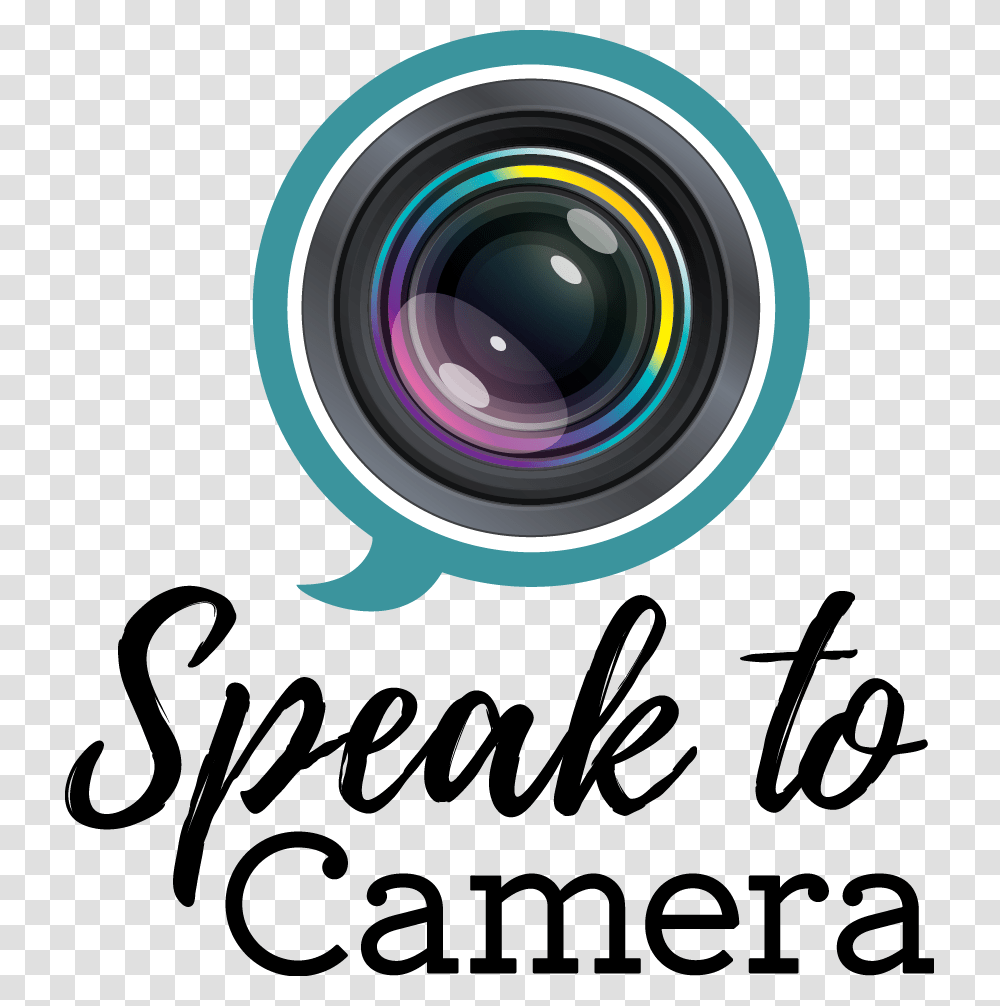 Speak To Camera Graphic Design, Electronics, Camera Lens Transparent Png