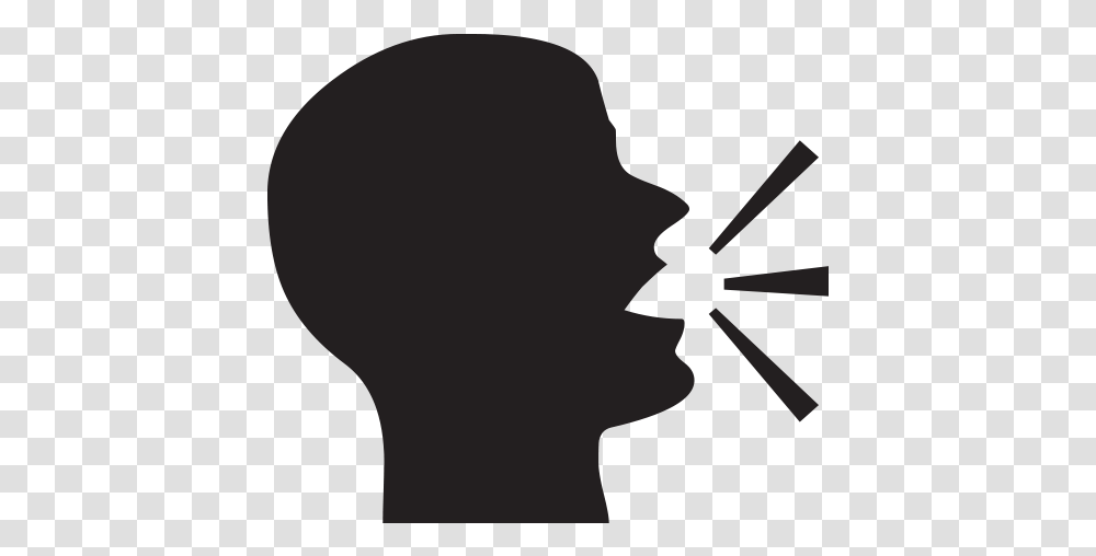 Speaking Head In Silhouette Silence Clipart, Person, Human, Light, Photography Transparent Png