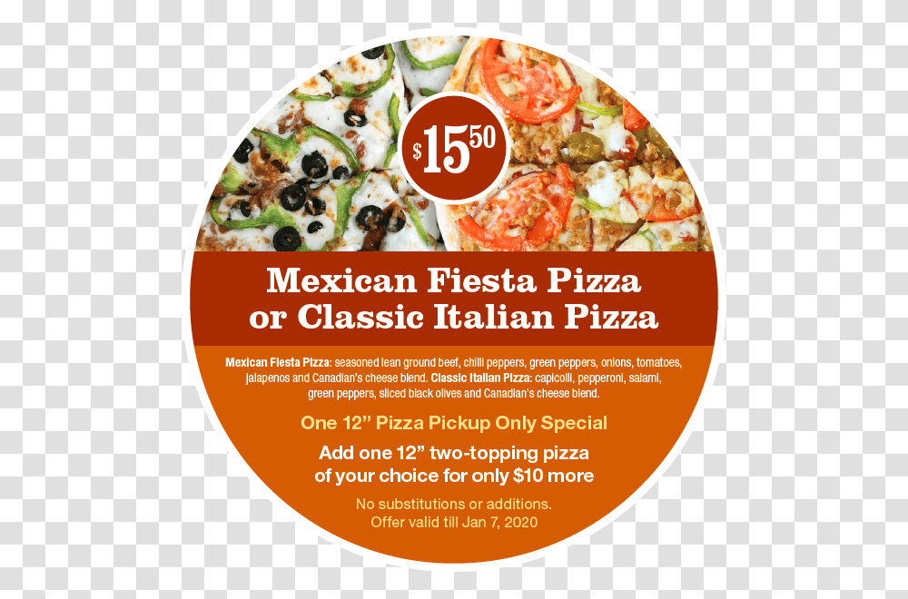 Special 2019 Oct California Style Pizza, Advertisement, Poster, Flyer, Paper Transparent Png