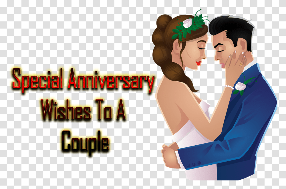Special Anniversary Wishes To A Couple Clipart Wedding, Person, Dating, Female, Word Transparent Png