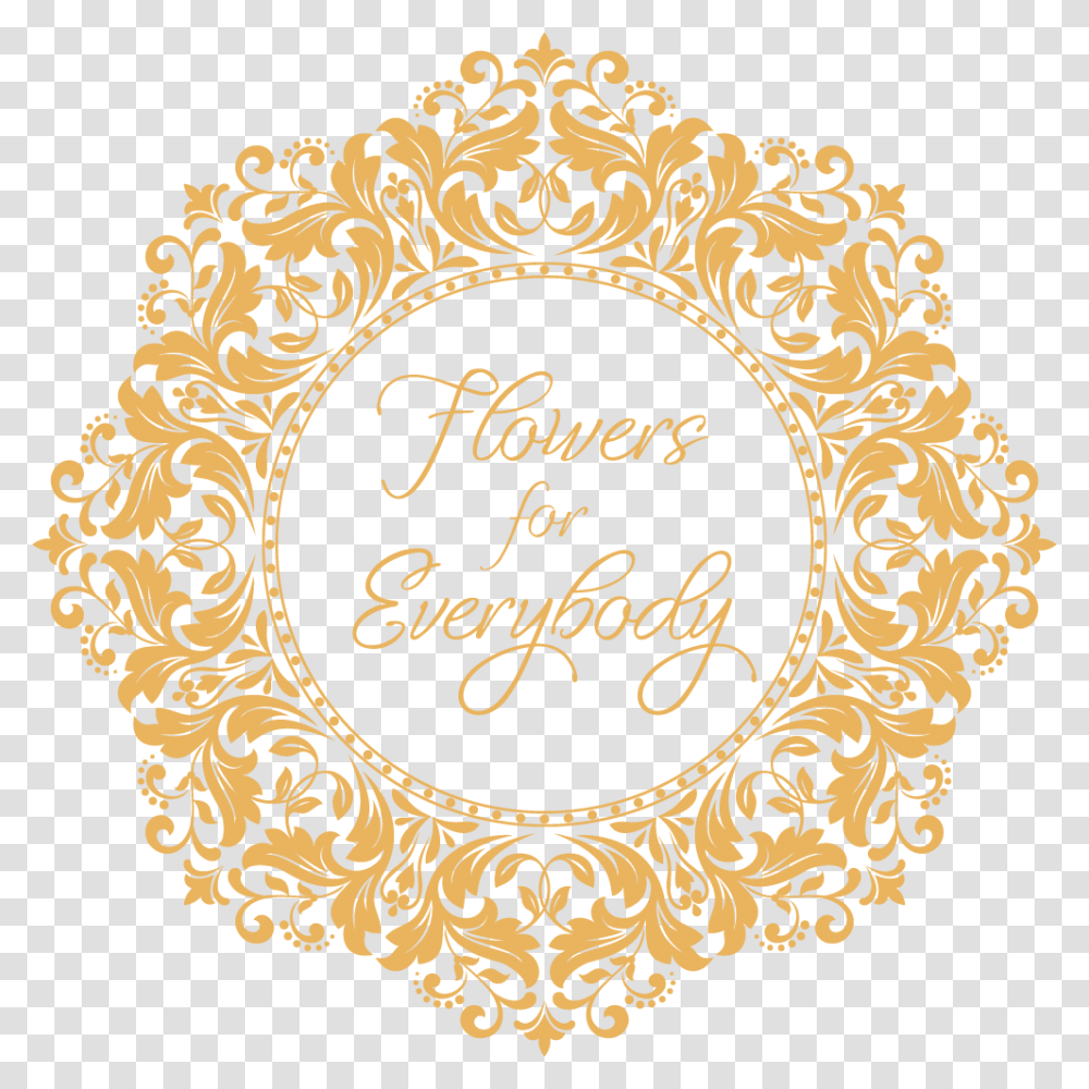 Special Delivery Clipart Gold Round Border Designs, Rug, Label Transparent Png