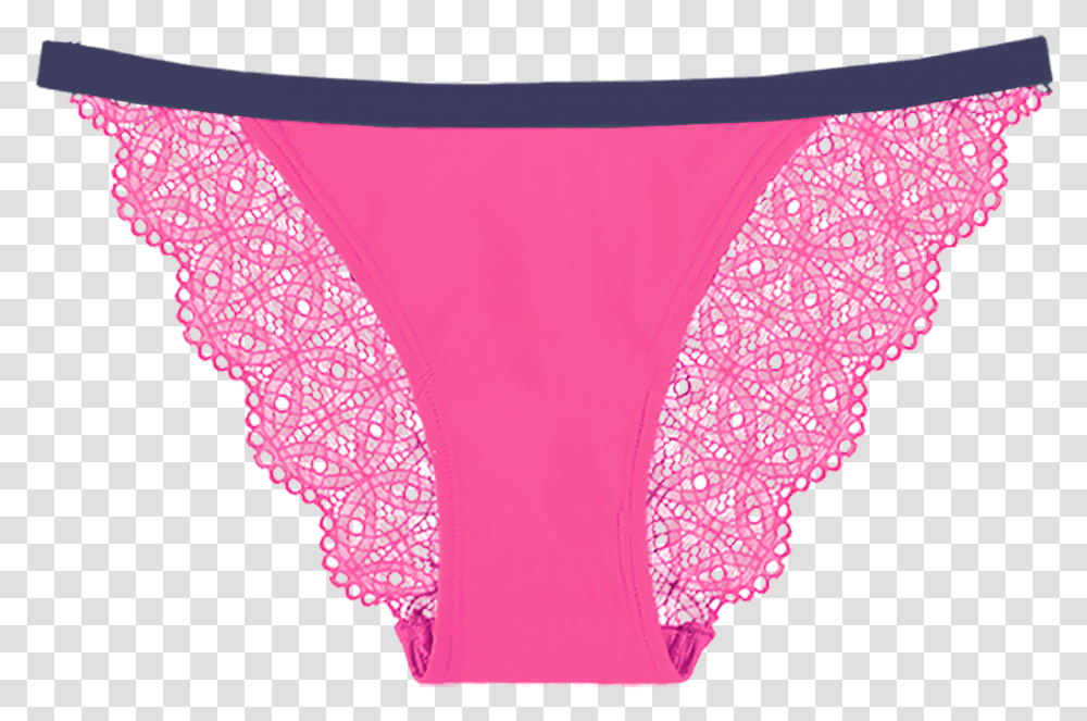 Special Edition Lace Navy Pink Knicker Panties Clipart, Clothing, Apparel, Lingerie, Underwear Transparent Png