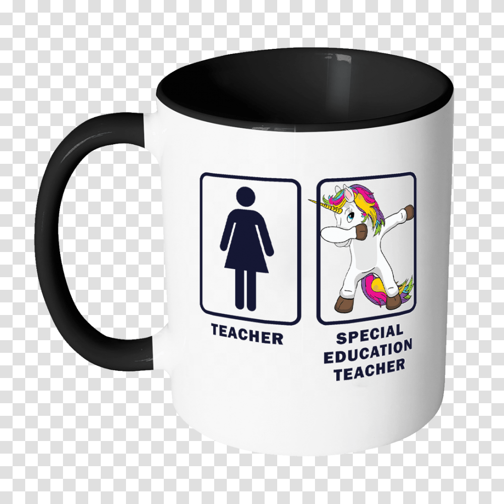 Special Education Teacher Dabbing Unicorn, Coffee Cup, Stein, Jug Transparent Png