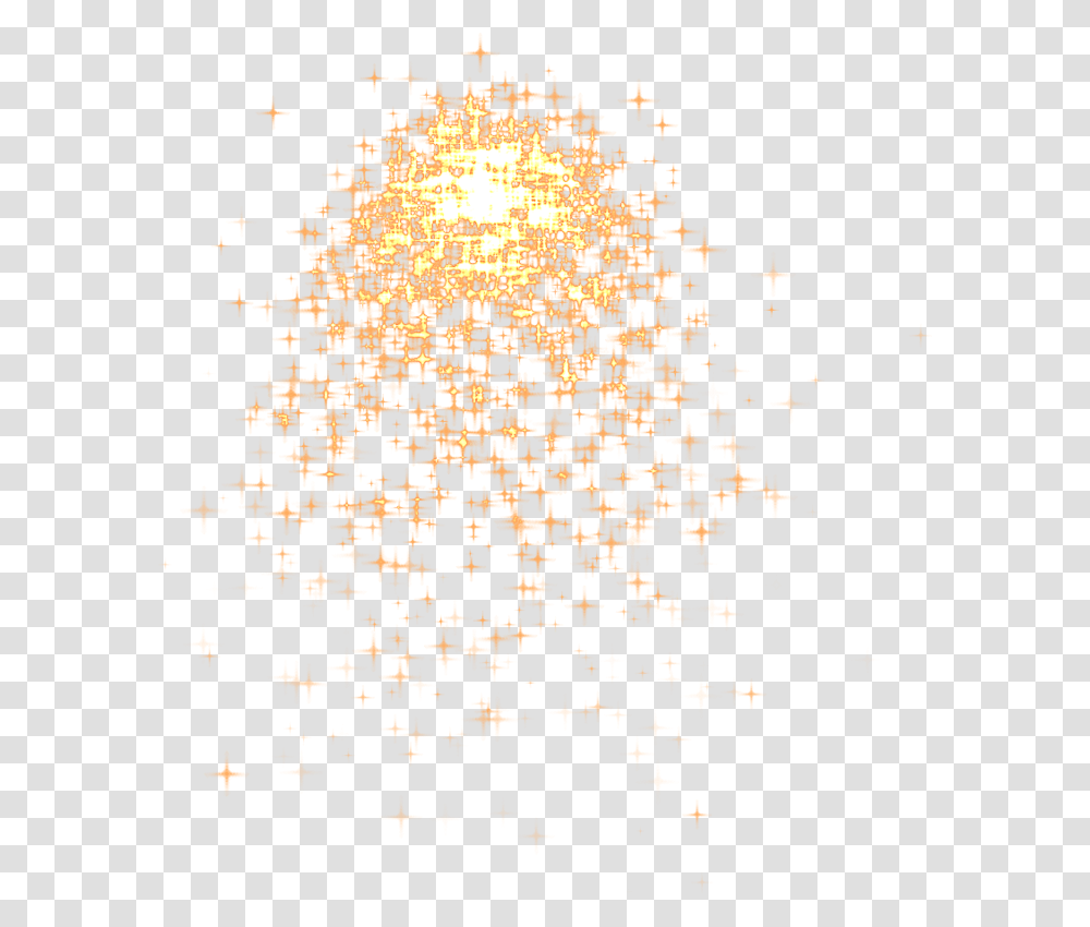 Special Effects Stars Orange Color Hq Sparkling Glitter Gold Dust, Chandelier, Lamp, Game, Jigsaw Puzzle Transparent Png