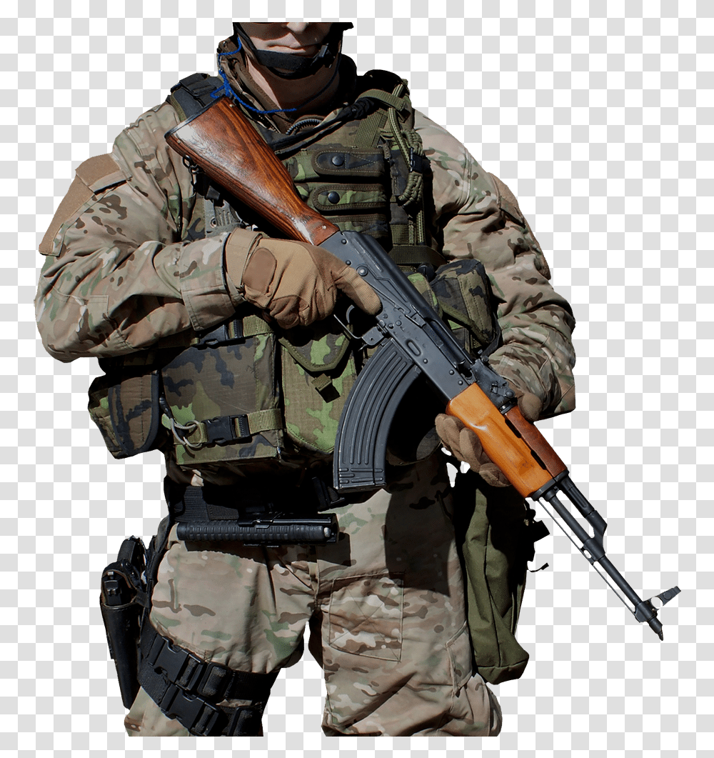 Special Forces Ak 47 Army With Ak, Gun, Weapon, Military, Military Uniform Transparent Png