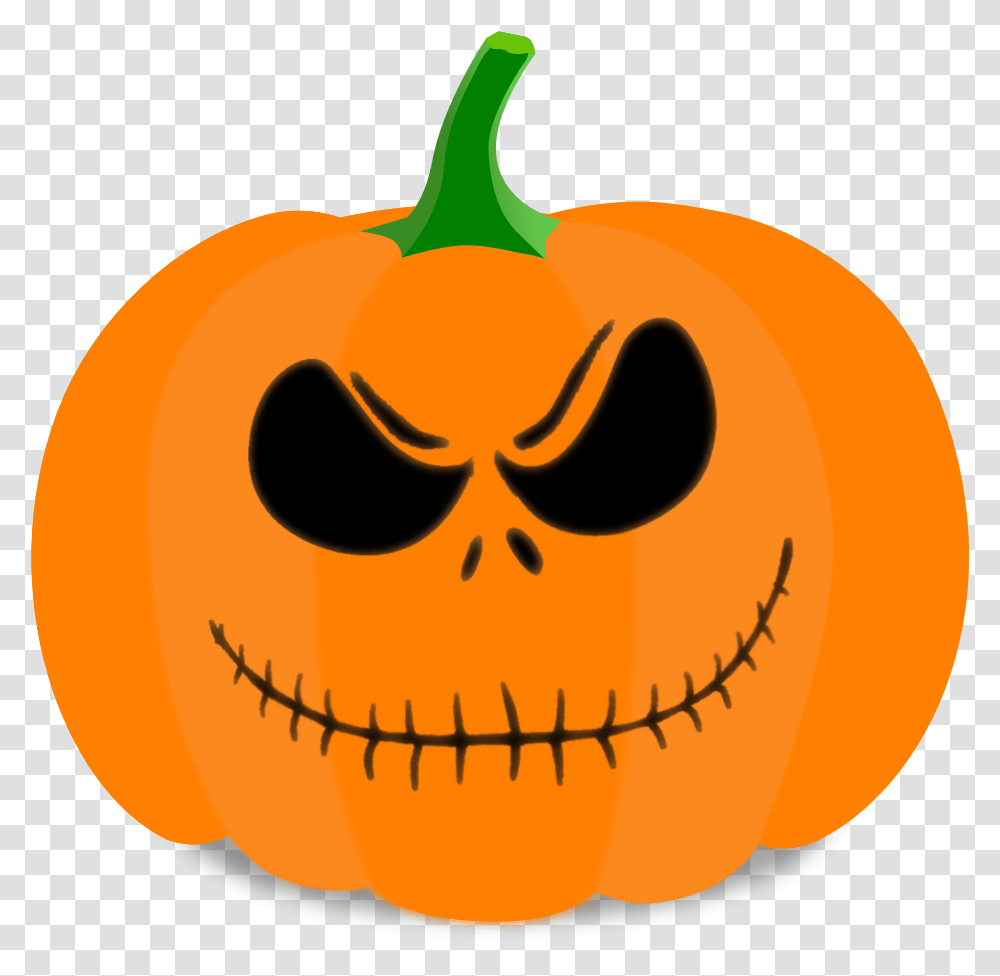 Special Halloween 10 Jack Skellington Face Pumpkin Free Pumpkin Carving Patterns, Plant, Vegetable, Food, Pepper Transparent Png