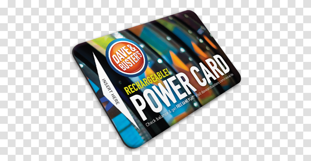 Special Kyjo Power Cards For Dave And Busters Dave And Busters Card, Advertisement, Poster, Flyer, Paper Transparent Png