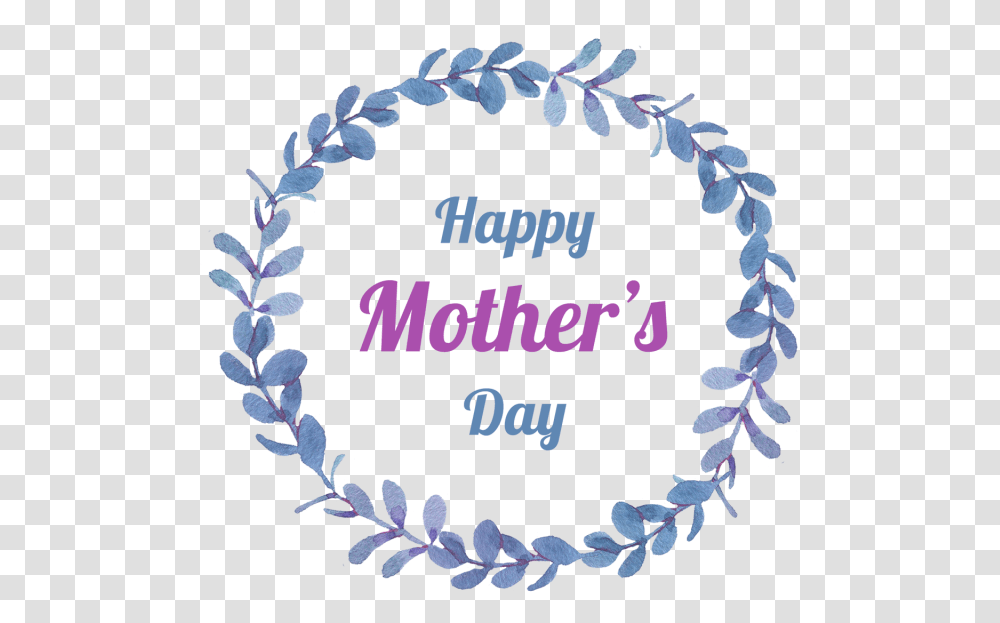 Special Mother's Day Watercolor Wreath Vector Special Wreath Vector Blue, Plant Transparent Png