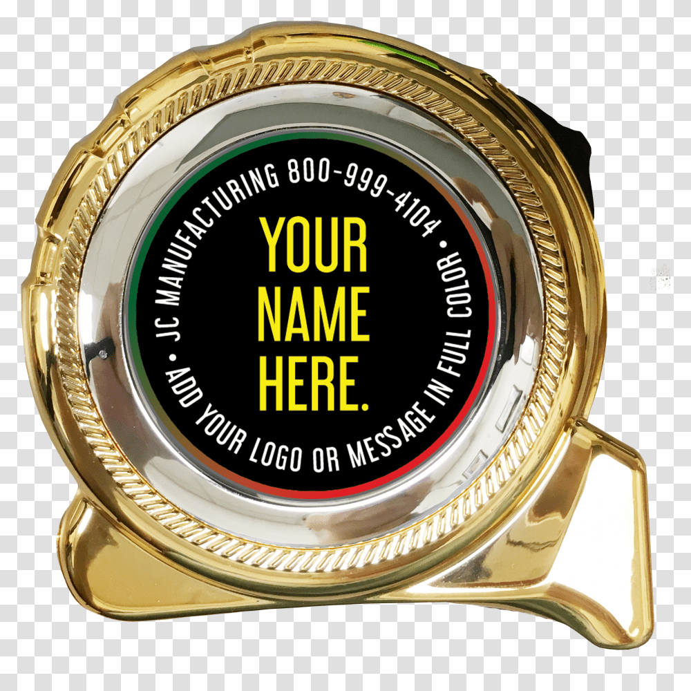 Special Occasion Gold Case Tape Measure Circle, Wristwatch, Compass Transparent Png