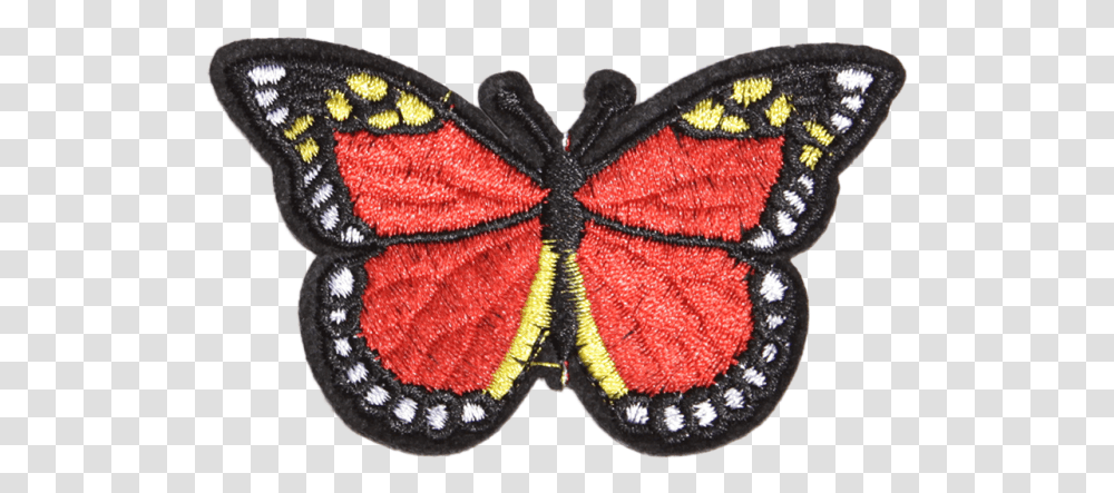 Special Red Butterfly Iron On Customized Patches, Insect, Invertebrate, Animal, Applique Transparent Png