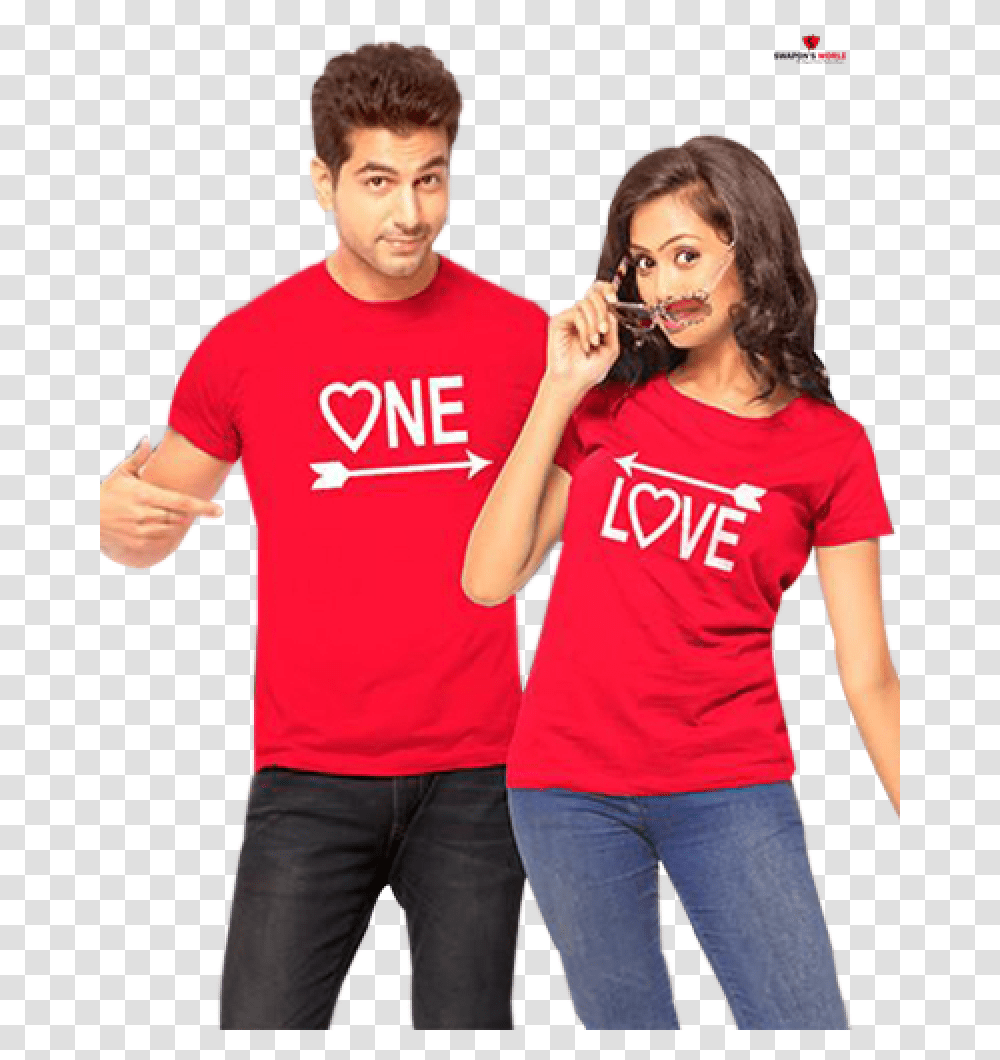Special Valentines Couple T Shirt By Swapons World, Apparel, Person, Human Transparent Png