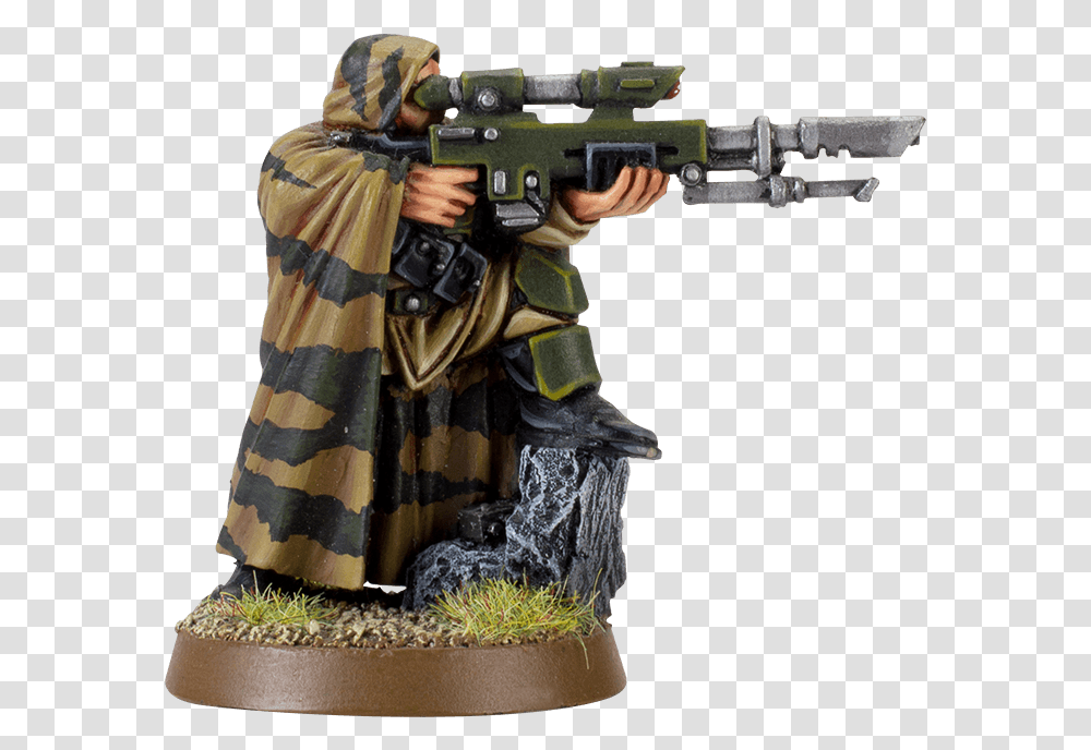 Special Weapons Squad Assault Rifle, Person, Gun, Figurine Transparent Png
