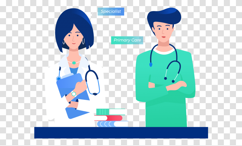 Specialist Standing With Primary Care Doctor Student Doctor Clipart, Nurse, Person, Human, Surgeon Transparent Png