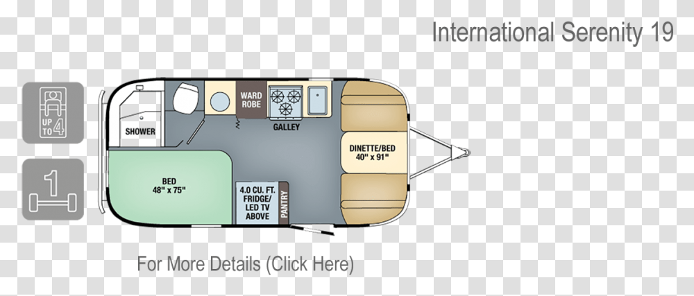 Specials Slide 2018 Airstream Flying Cloud 19cb Floor Plan, Diagram, Clinic, Plot Transparent Png
