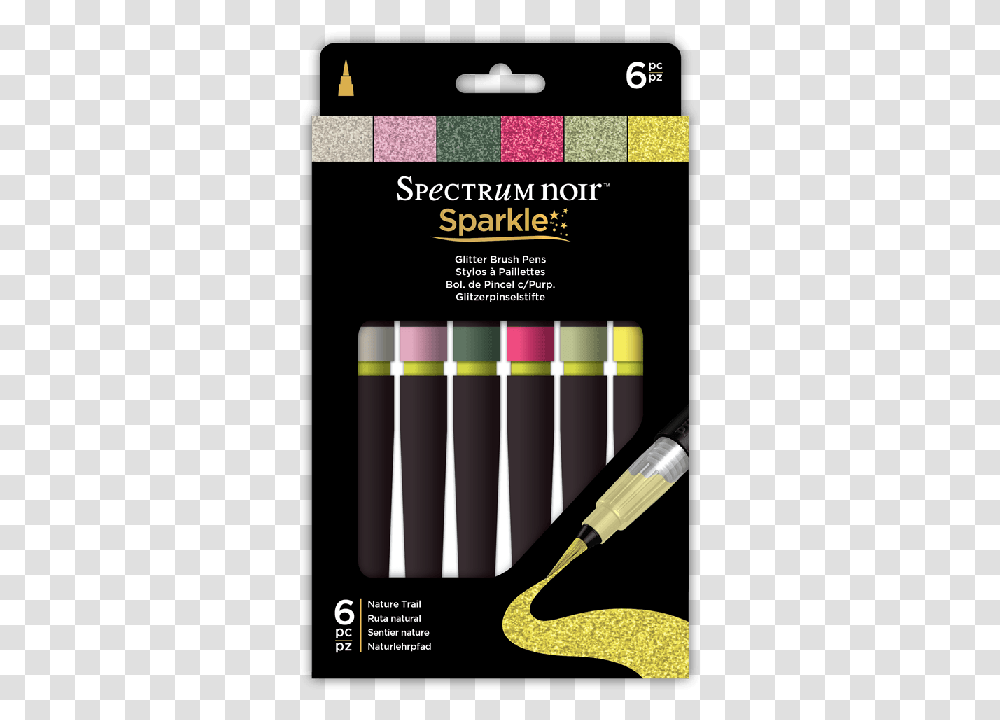 Spectrum Noir Sparkle Brush Pens, Marker, Flyer, Poster, Paper Transparent Png