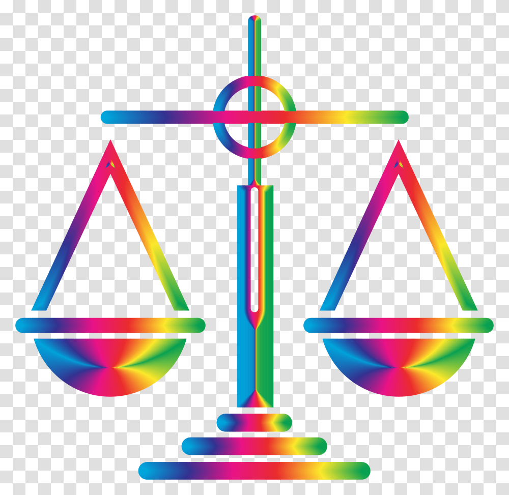 Spectrum Scales Of Justice Colorful Scales Of Justice, Lamp, Triangle Transparent Png