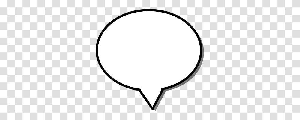 Speech Balloon, Moon, Outer Space, Night Transparent Png