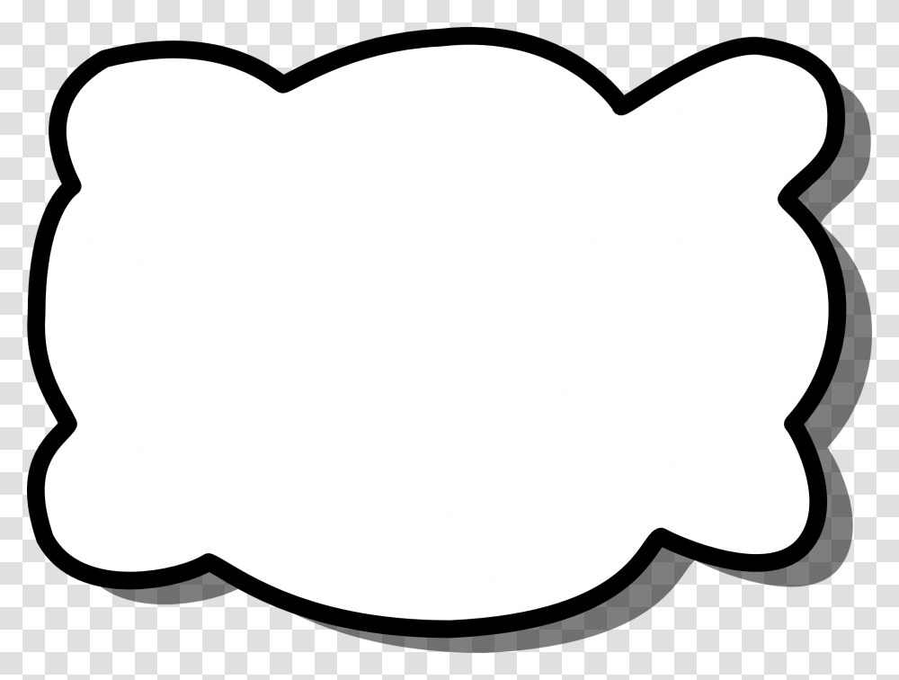 Speech Bubble Blank Empty Frame For Message, Cushion, Pillow, Baseball Cap, Hat Transparent Png