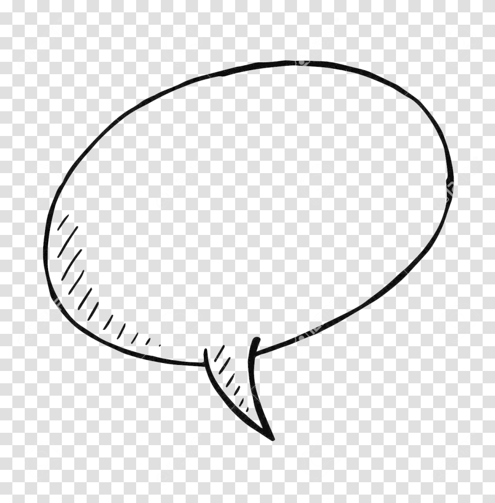 Speech Bubble Doodle, Stencil Transparent Png