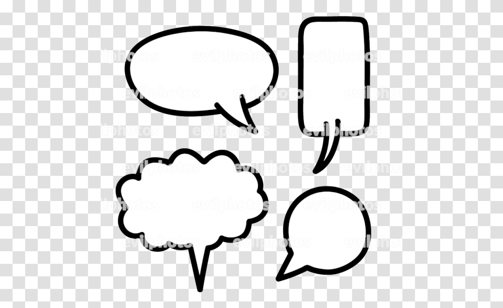 Speech Bubble Drawing Vector And Stock Photo, Poster, Plot, Stencil Transparent Png