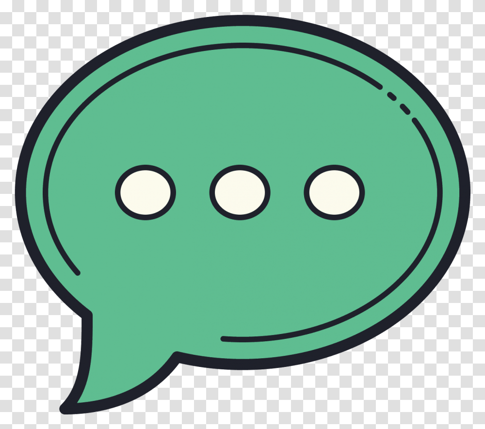 Speech Bubble Icon Circle, Disk, Green, Food, Piggy Bank Transparent Png